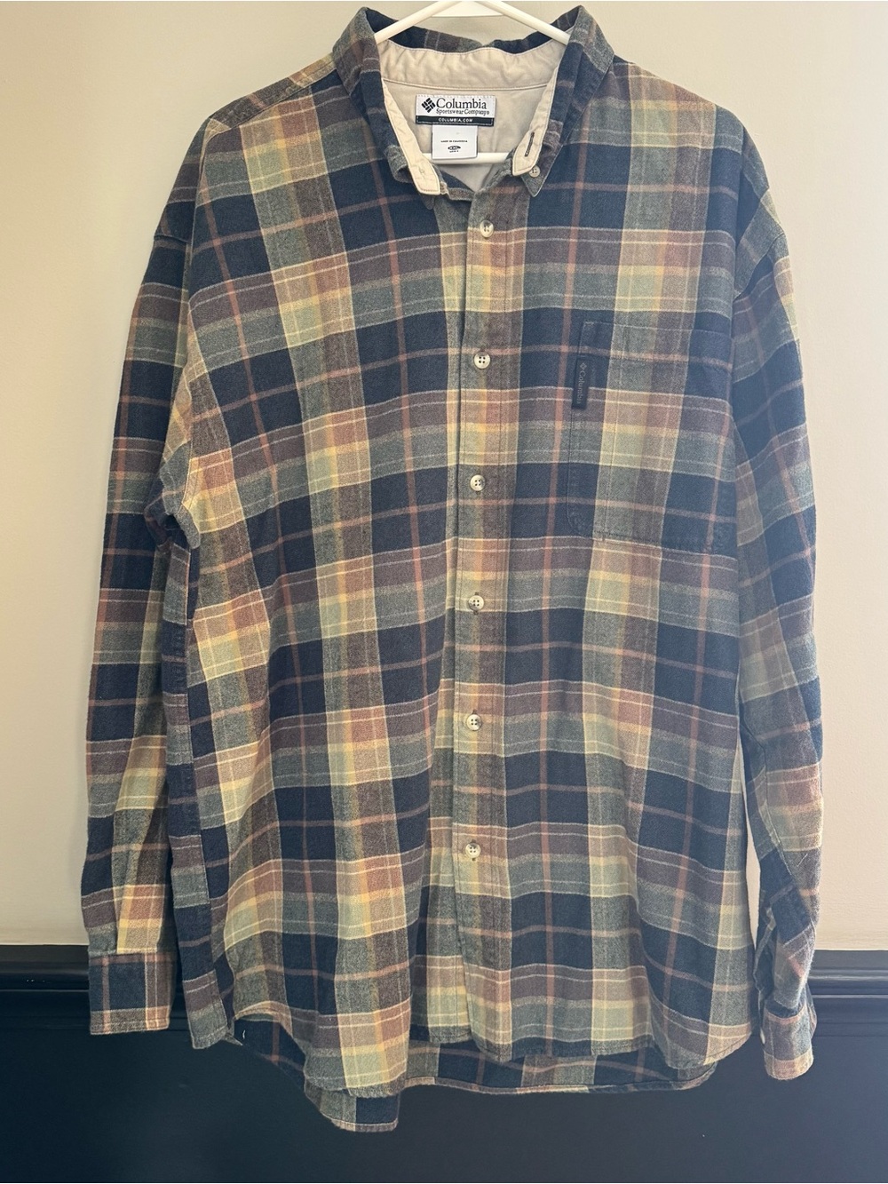 Columbia Men’s Flannel Button Down Shirt Size XXL